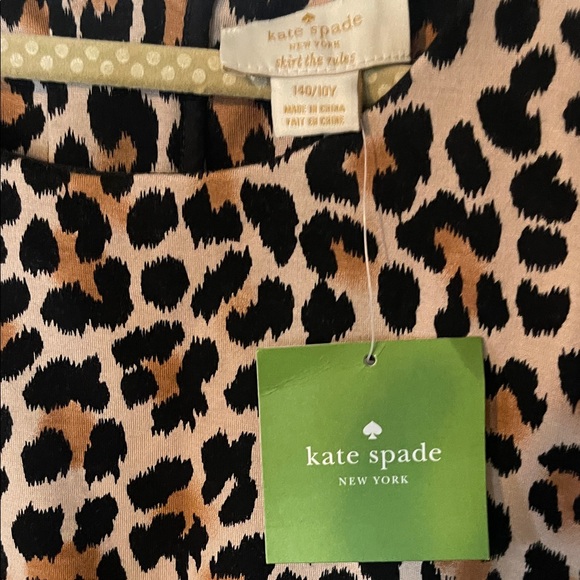 Kate Spade Leopard Print Dress with Red Flower - Picture 5 of 8